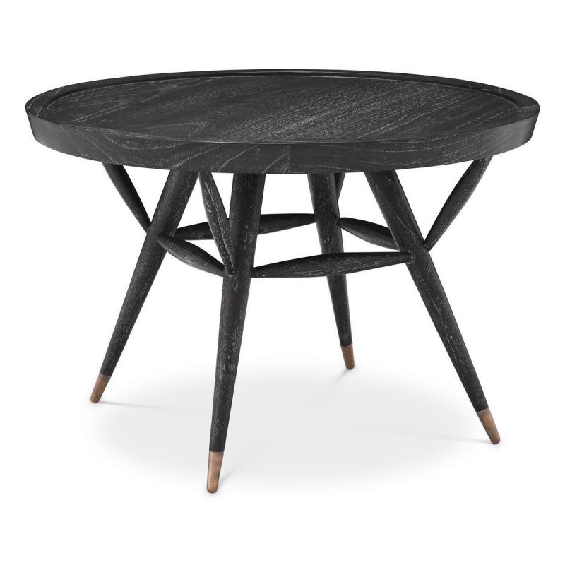 Eichholtz Phoenix Side Table Charcoal Grey Unlimited Furnitures