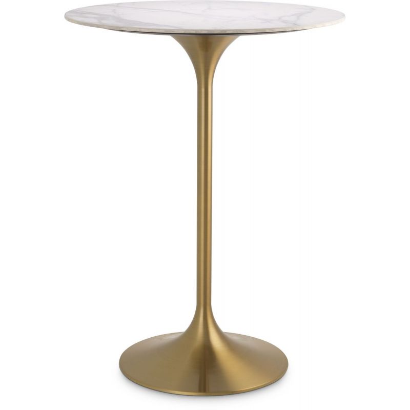 Eichholtz Bar Table Tazio White Marble Look Top Unlimited Furniture