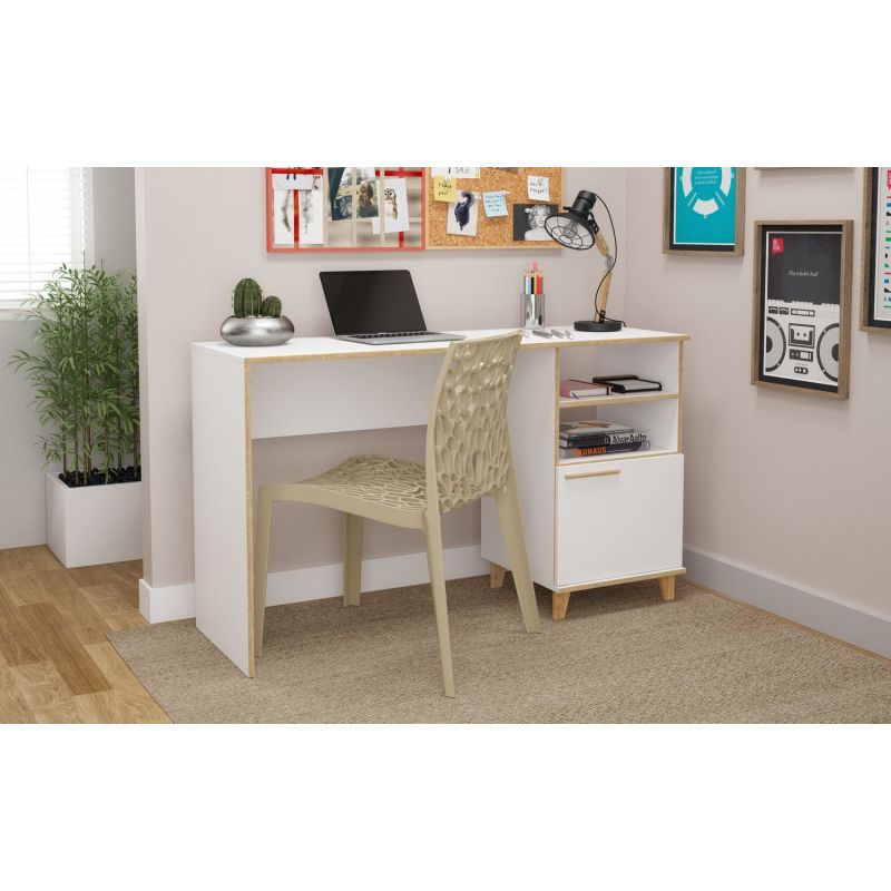 Manhattan Comfort Minetta 2-Shelf Desk - Thumbnail 2