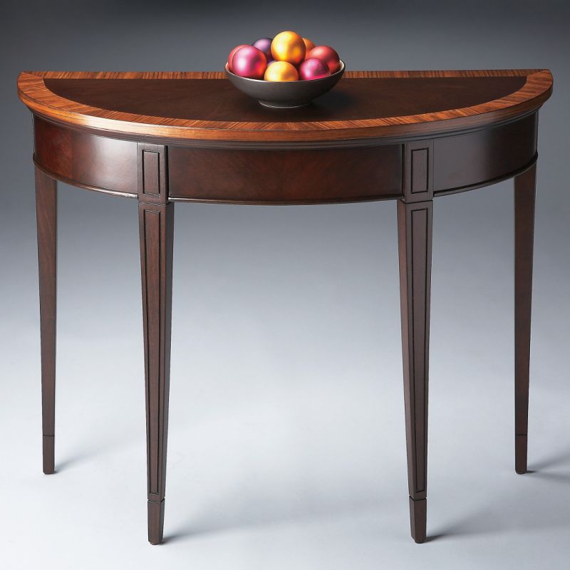 Butler Masterpiece Hampton Cherry Nouveau Demilune Console Table Unlimited Furniture Butler Masterpiece Hampton Cherry, Butler Wood Console Table