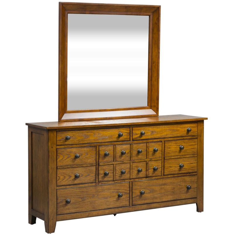 Liberty Furniture Grandpas Cabin Dresser & Mirror
