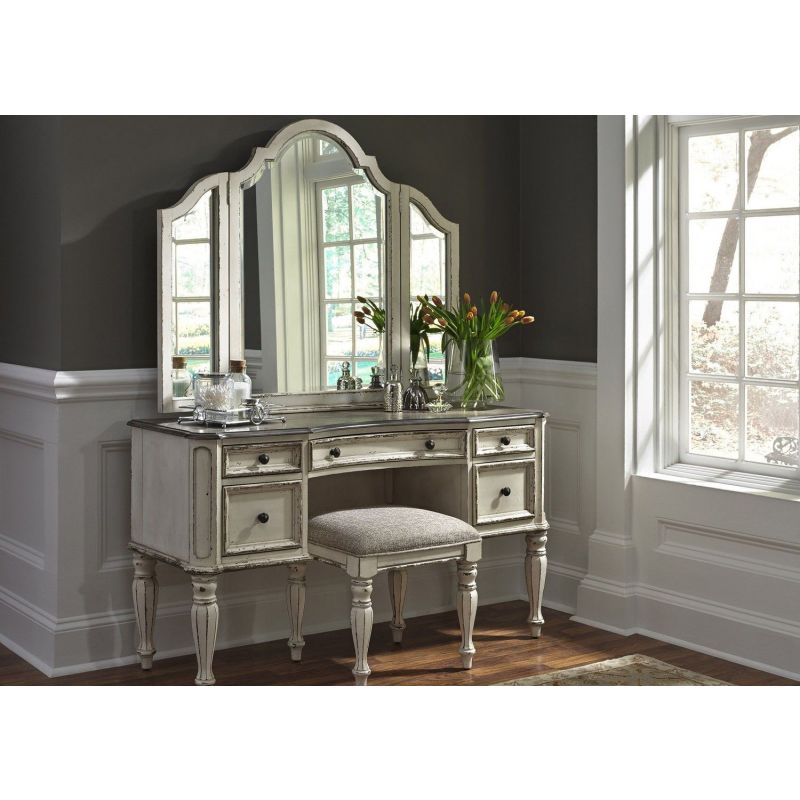 Liberty Furniture Magnolia Manor 3pc Vanity Set - Thumbnail 5