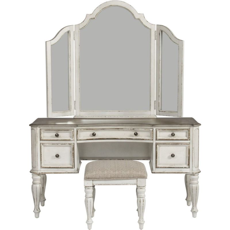 Liberty Furniture Magnolia Manor 3pc Vanity Set - Thumbnail 2