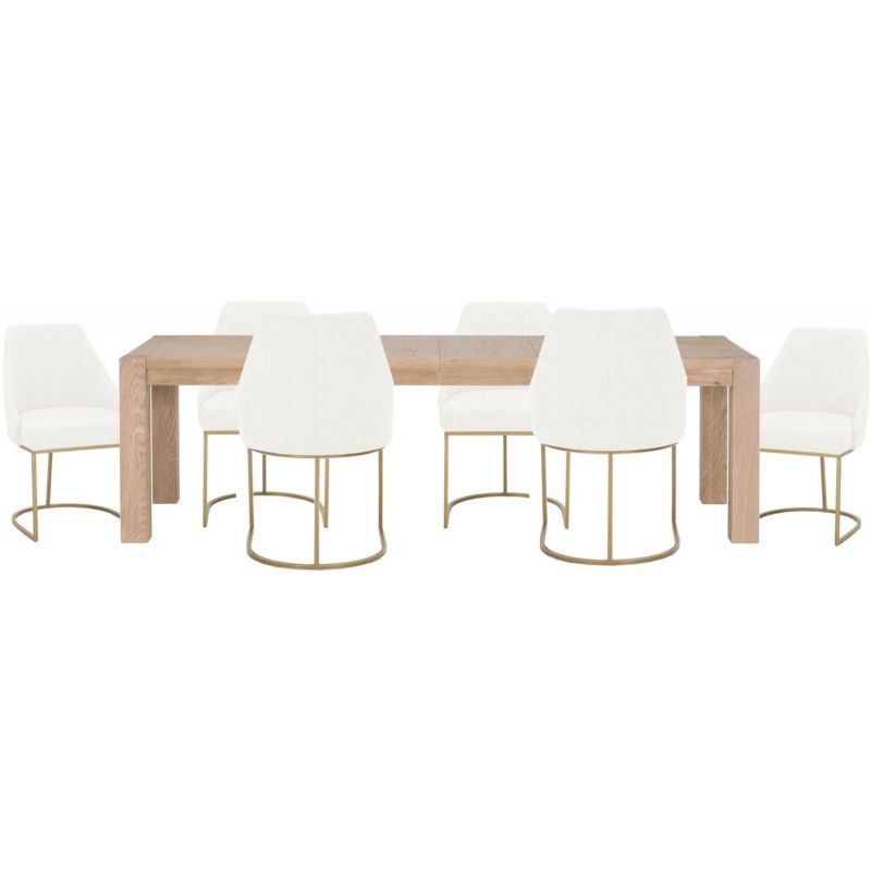 Essentials For Living Traditions Adler Extension Dining Set Honey Oak