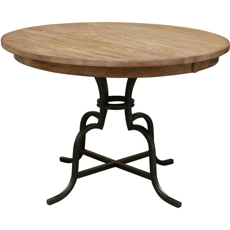 Kincaid Furniture The Nook 54 Round Counter Height Table With Metal Base In Brushed Oak Unlimited Kincaid Furniture The Nook 54 Round, How Many Chairs At A 54 Inch Round Table