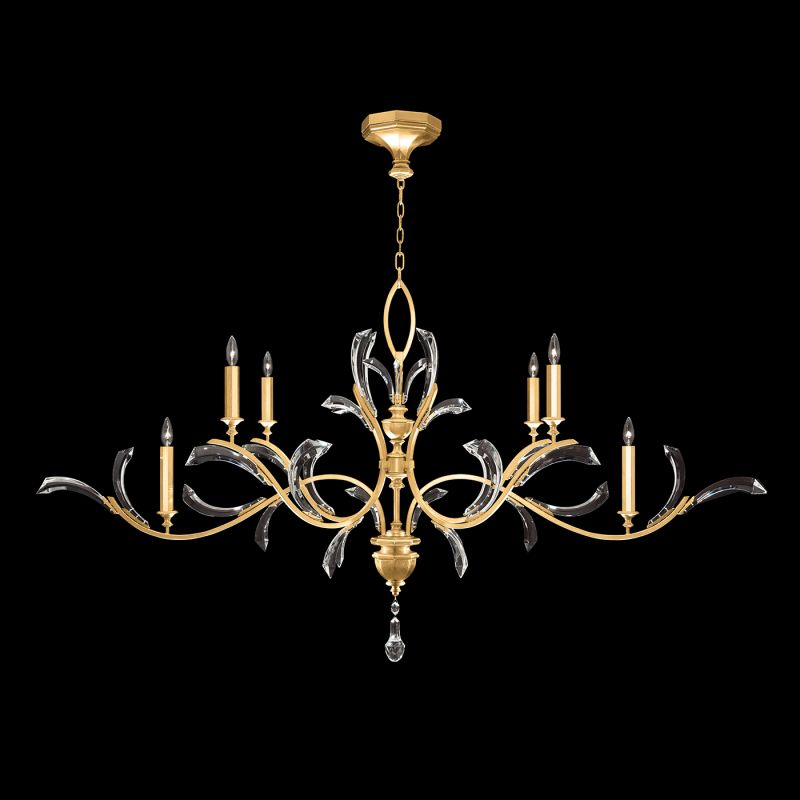 Fine Art Beveled Arcs 74" Oblong Chandelier