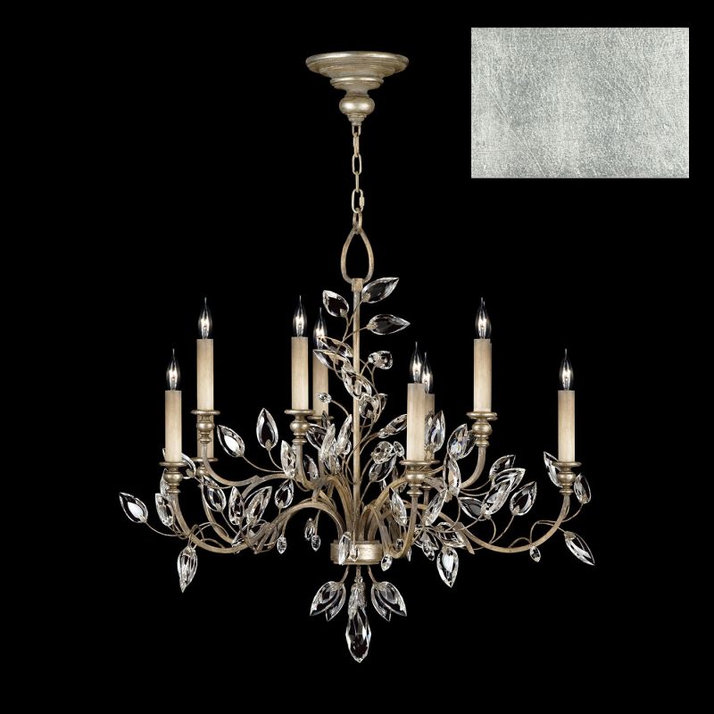 Fine Art Crystal Laurel 43 Round Chandelier In Silver Leaf 753140 4 Unlimited Furniture Fine Art Crystal Laurel 43 Round, Fine Art Plume Chandelier