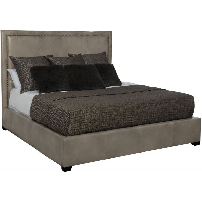 Bernhardt Interiors Morgan Leather Panel Bed