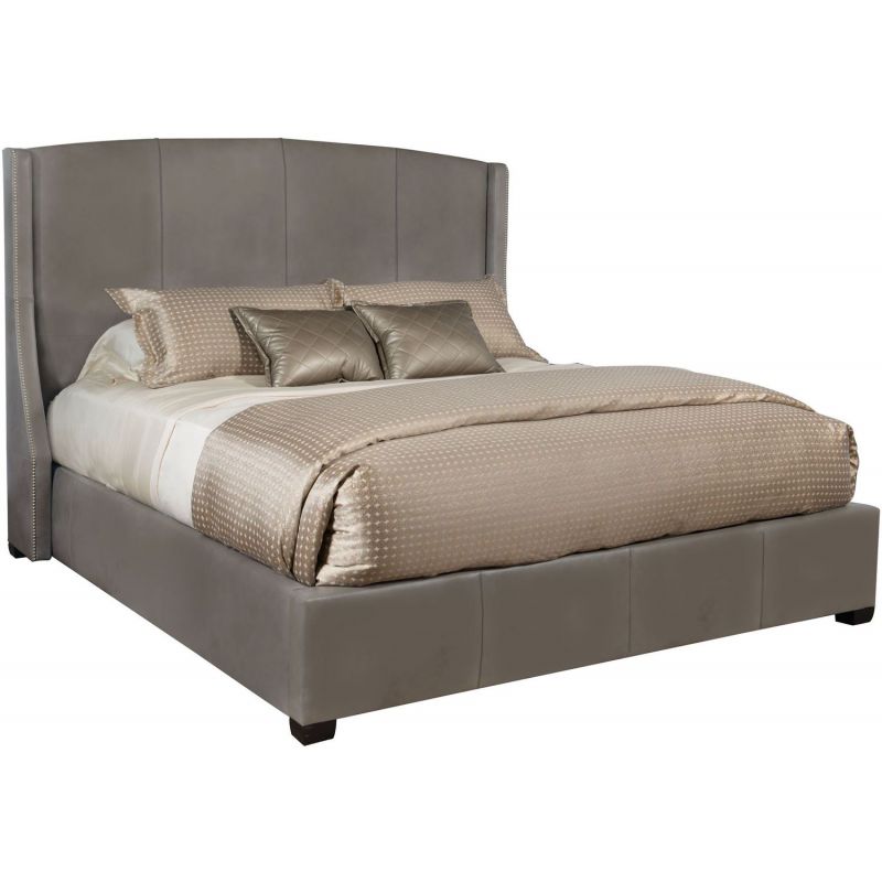 Bernhardt Interiors Cooper Leather Wing Bed - Thumbnail 3
