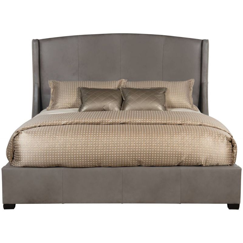 Bernhardt Interiors Cooper Leather Wing Bed - Thumbnail 2