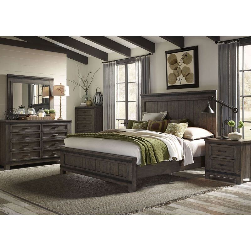 Liberty Furniture Thornwood Hills Queen Panel Bed