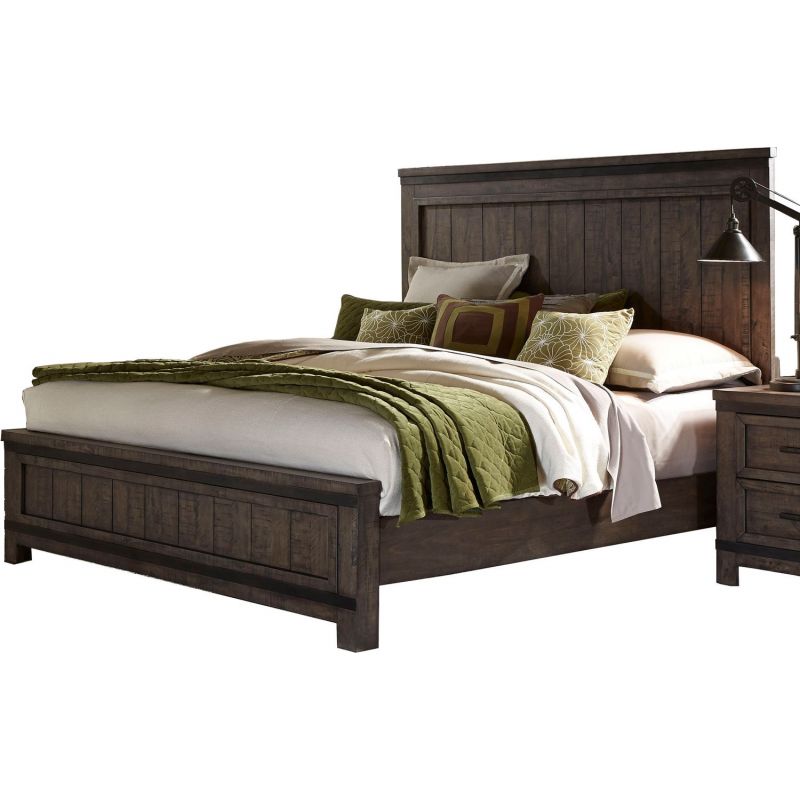 Liberty Furniture Thornwood Hills Queen Panel Bed - Thumbnail 5