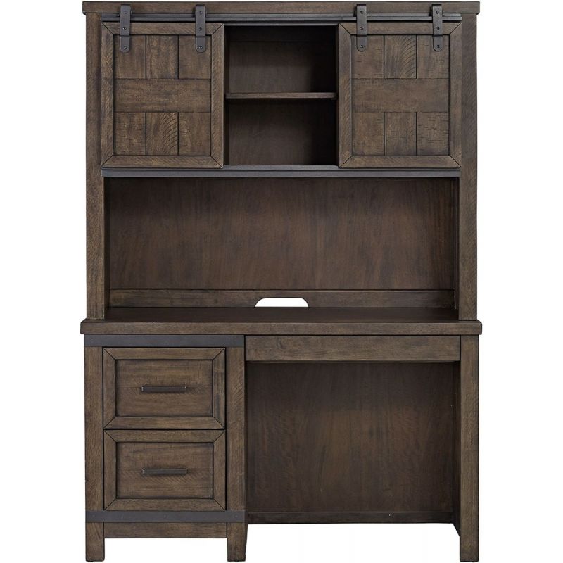 Liberty Furniture Thornwood Hills Youth Student Desk with Hutch - Thumbnail 2