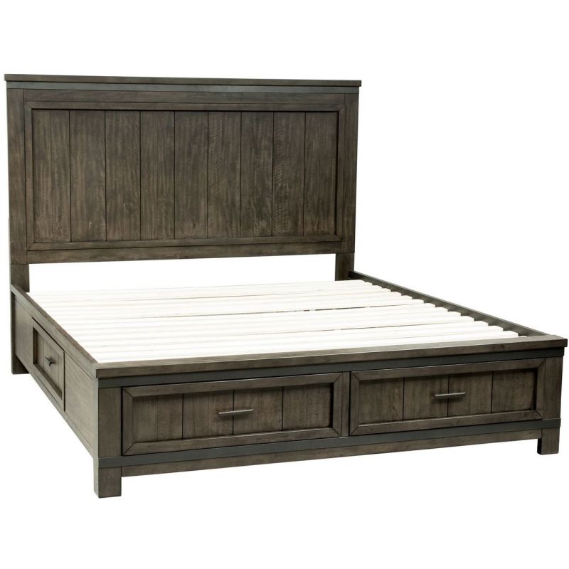 Liberty Furniture Thornwood Hills Queen Two Sided Storage Bed - Thumbnail 5