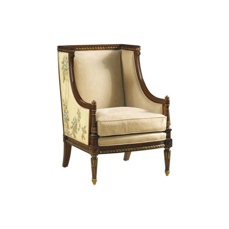 Maitland-Smith Floral Occasional Chair - Thumbnail 4