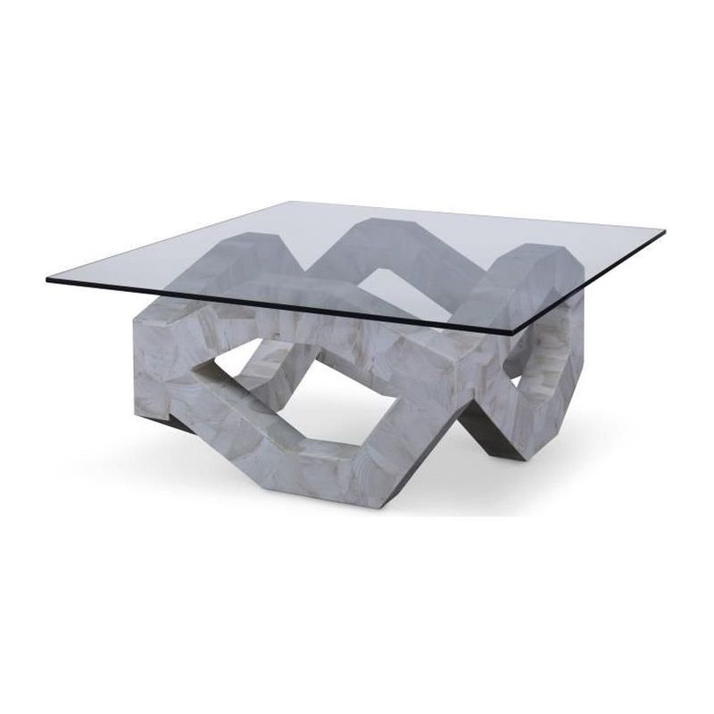 Maitland-Smith Clamstone Cocktail Table