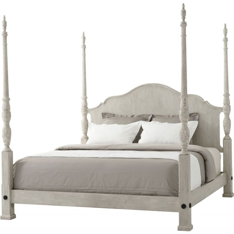 Theodore Alexander Limewash Middleton King Bed Unlimited Furniture Theodore Alexander Limewash Middleton, King Size Rice Poster Bed