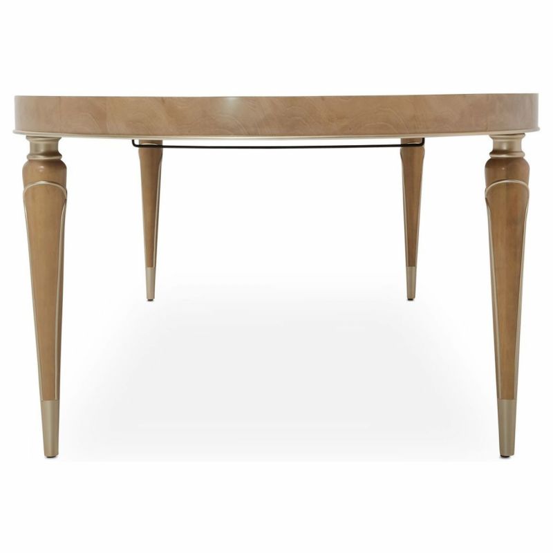 AICO Michael Amini Villa Cherie Oval Dining Table With Leaves - Thumbnail 3