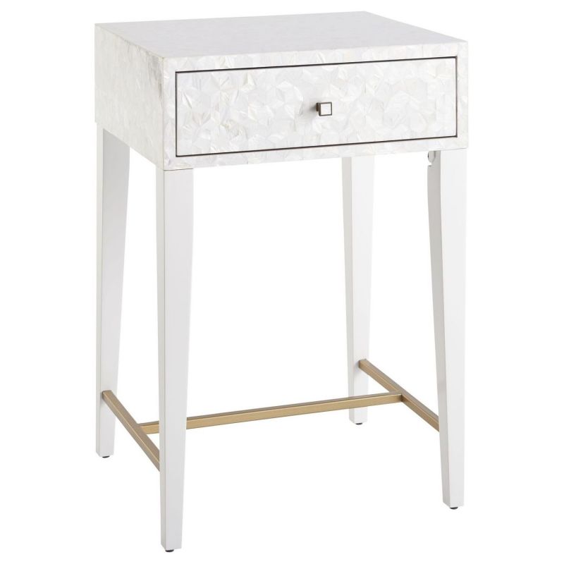 Love Joy Bliss Wood Bedside Table w/Drawer