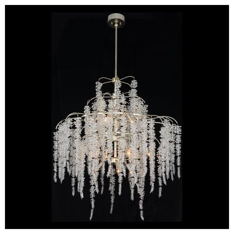 John Richard Cascading Crystal Twelve-Light Chandelier