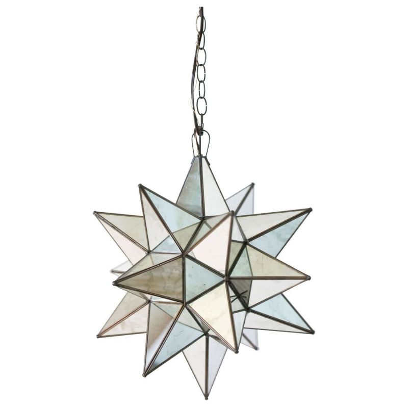 Worlds Away Extra Large Star Pendant With Antique Mirror Unlimited Furniture - Worlds Away Star Pendant