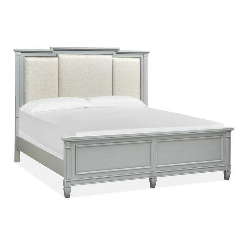 Magnussen Glenbrook Panel Bed with Upholstered Headboard