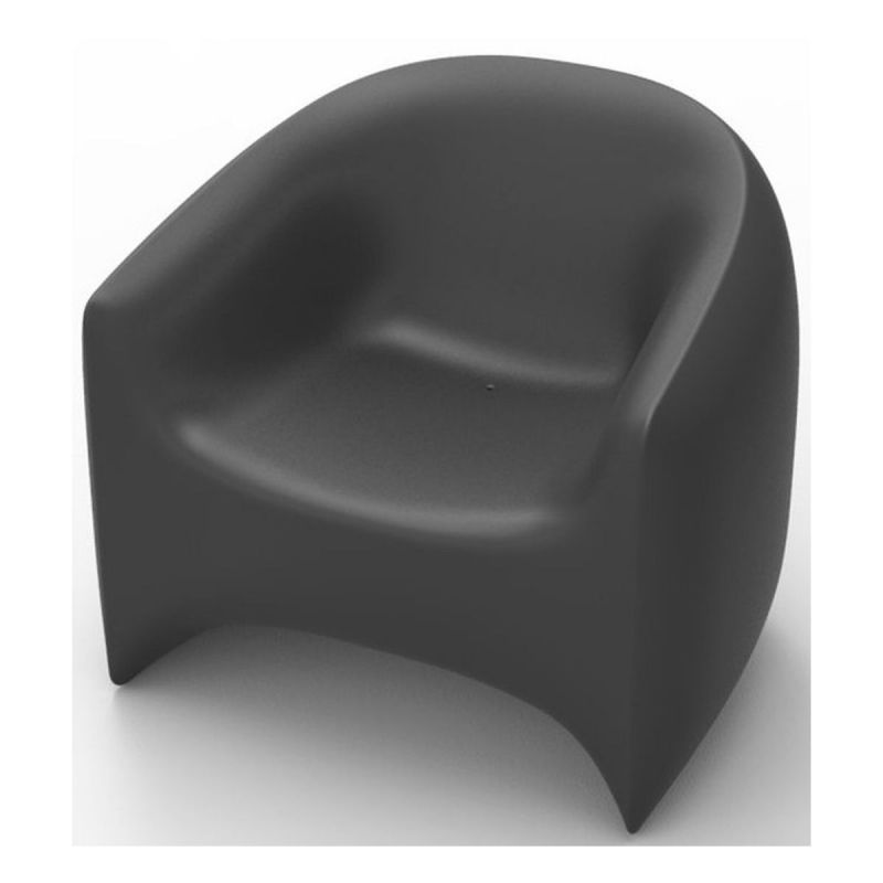 Vondom Blow Basic Lounge Chair in Anthracite Unlimited Furniture