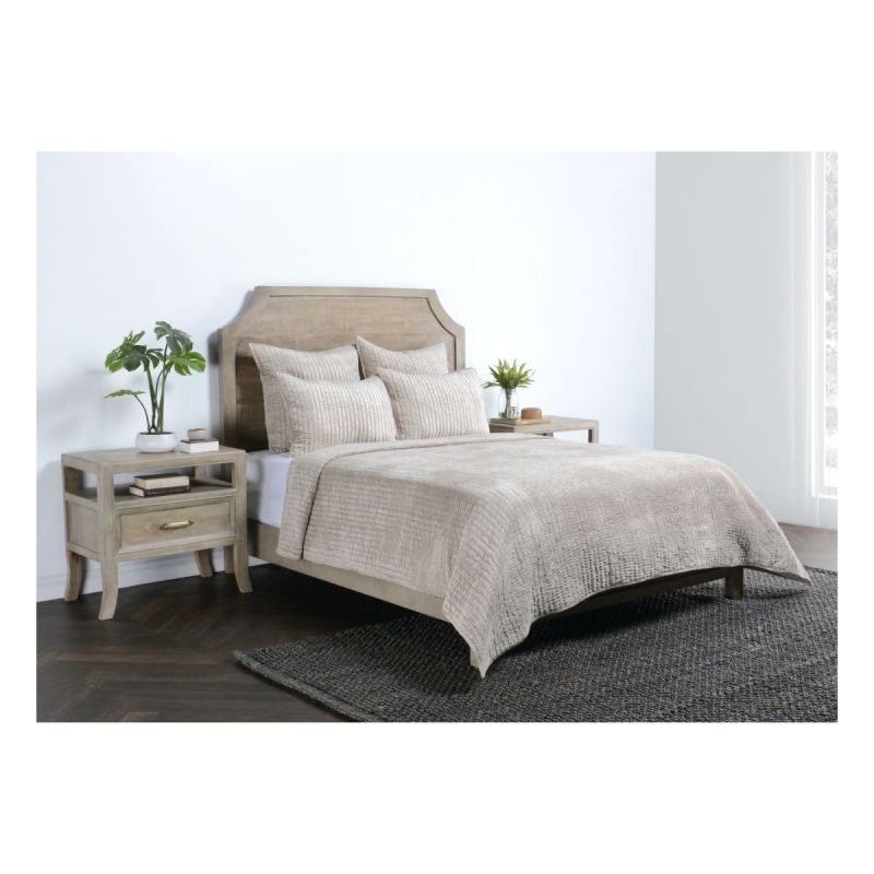 Classic Home Bari Velvet Pebble 3Pc Queen Quilt Set - Thumbnail 2