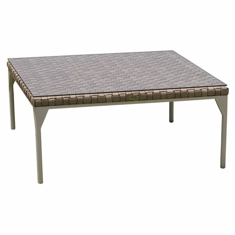 Skyline Design Brafta Large Square Dining Table With Clear Glass Unlimited Furniture Skyline Design Brafta Large Square, Brafta Outdoor Furniture