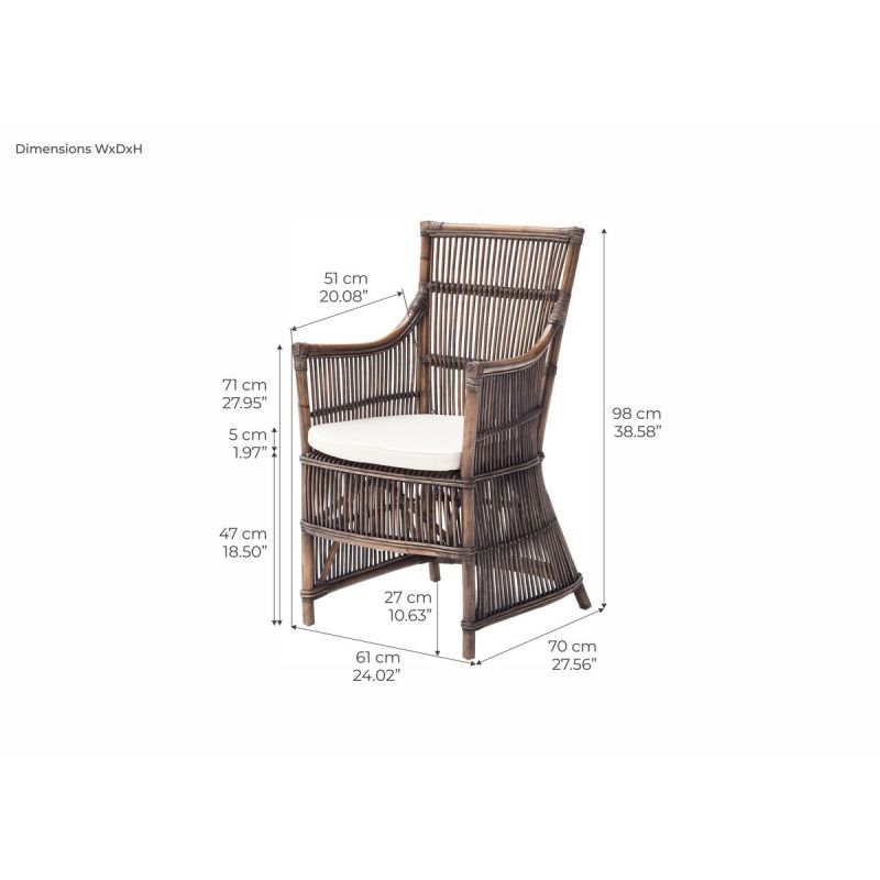 Novasolo Wickerworks Duchess Chair - Thumbnail 3