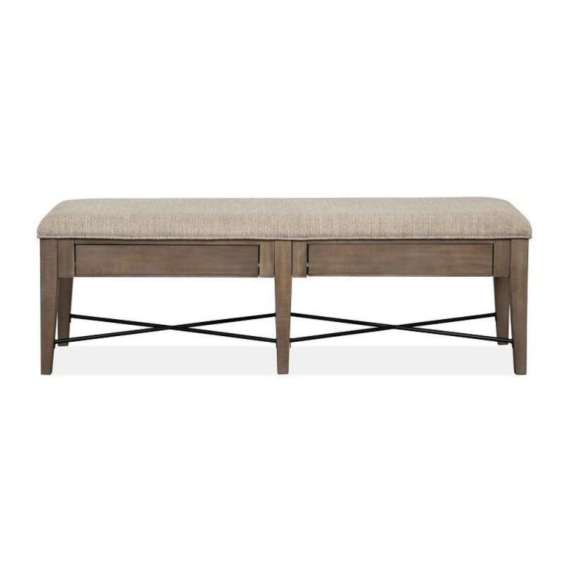 Magnussen Paxton Place Bench with Upholstered Seat - Thumbnail 4