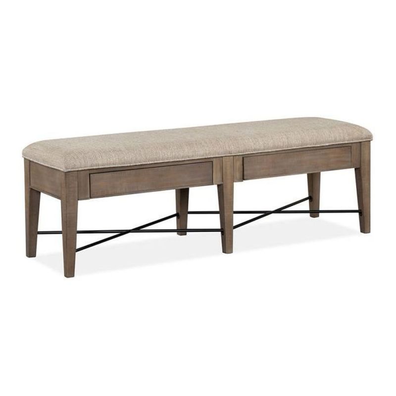 Magnussen Paxton Place Bench with Upholstered Seat - Thumbnail 5