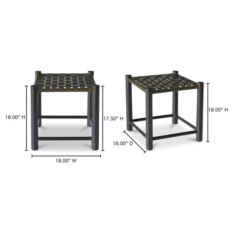 Moe's Home Collection Selby Stool - Thumbnail 4