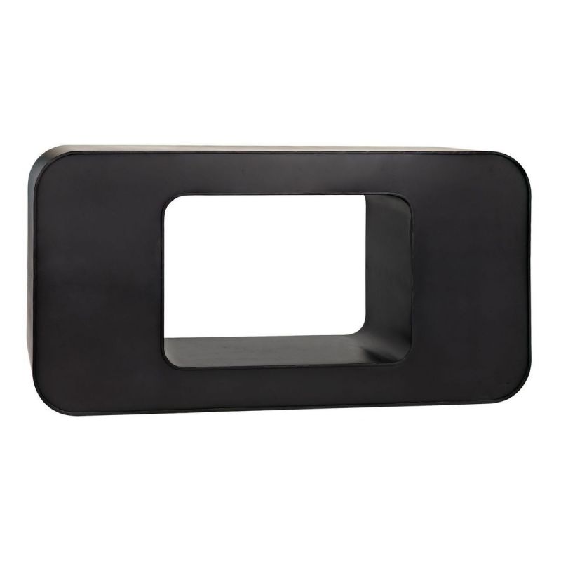 Noir Furniture Shylock Console, Black Steel Unlimited Furniture