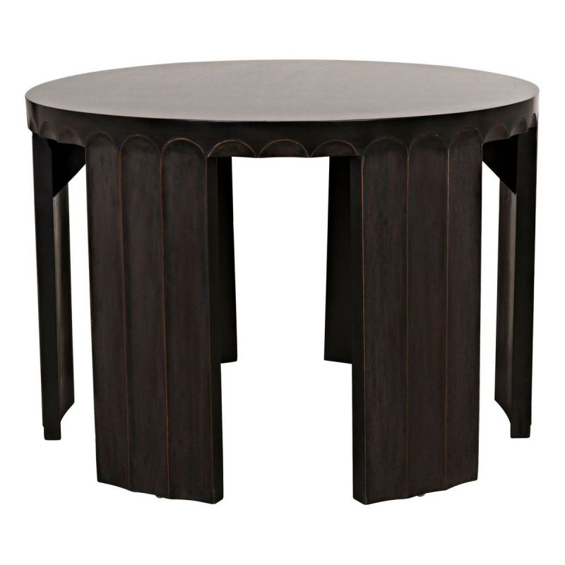 Noir Furniture Fluted Side Table - Thumbnail 2
