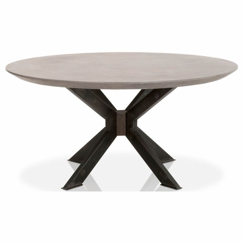 Essentials For Living District Industry 60 Round Dining Table Ash Unlimited Furniture Industry 60 Round Dining Table Ash, 60 Round Pedestal Table
