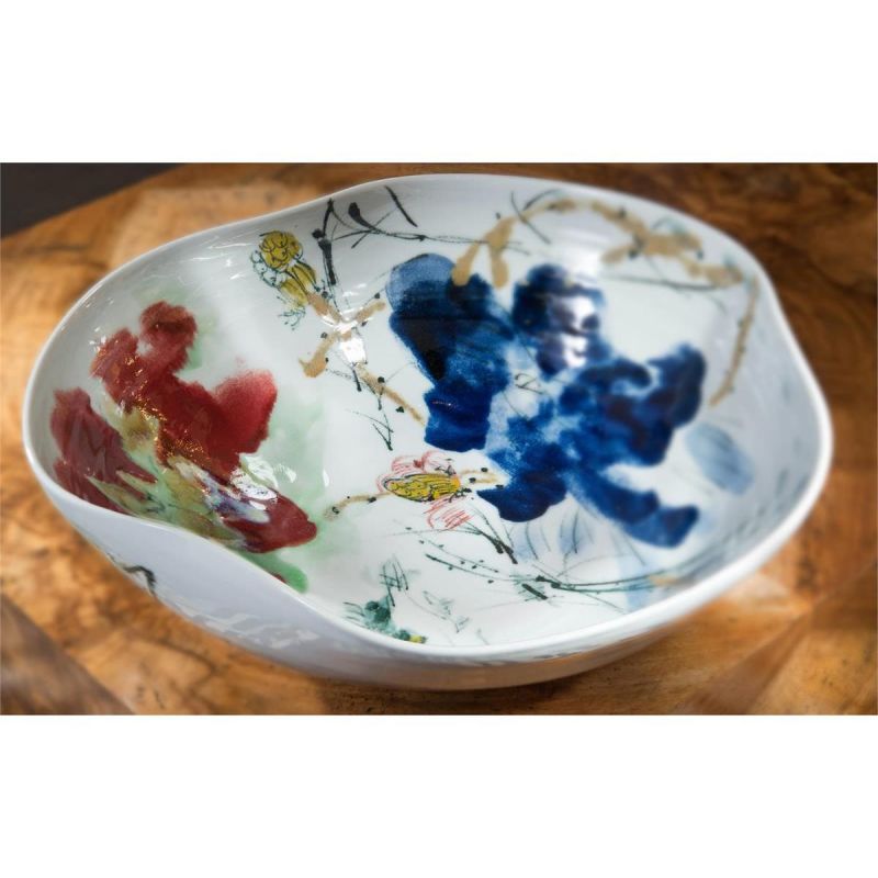 John Richard Curled-Rim Porcelain Bowl