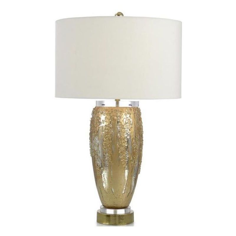 John Richard Silver and Gold Glass Table Lamp