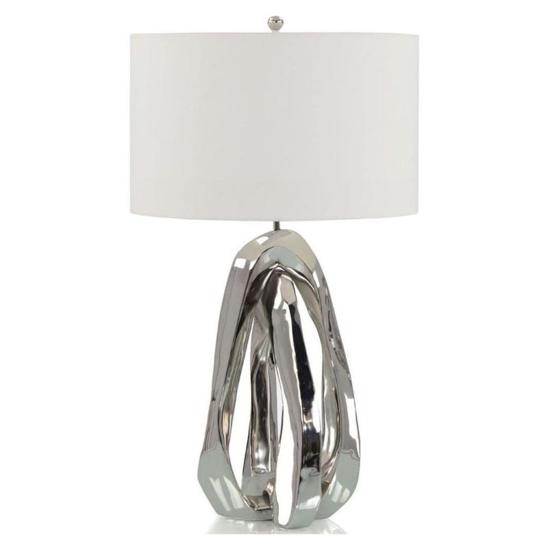 John Richard Amorphic Nickel Table Lamp - Thumbnail 2