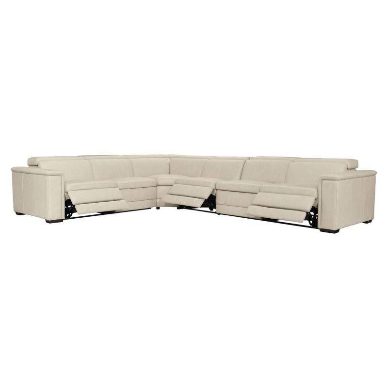 Lioni Leather Power Motion Sectional - Thumbnail 4
