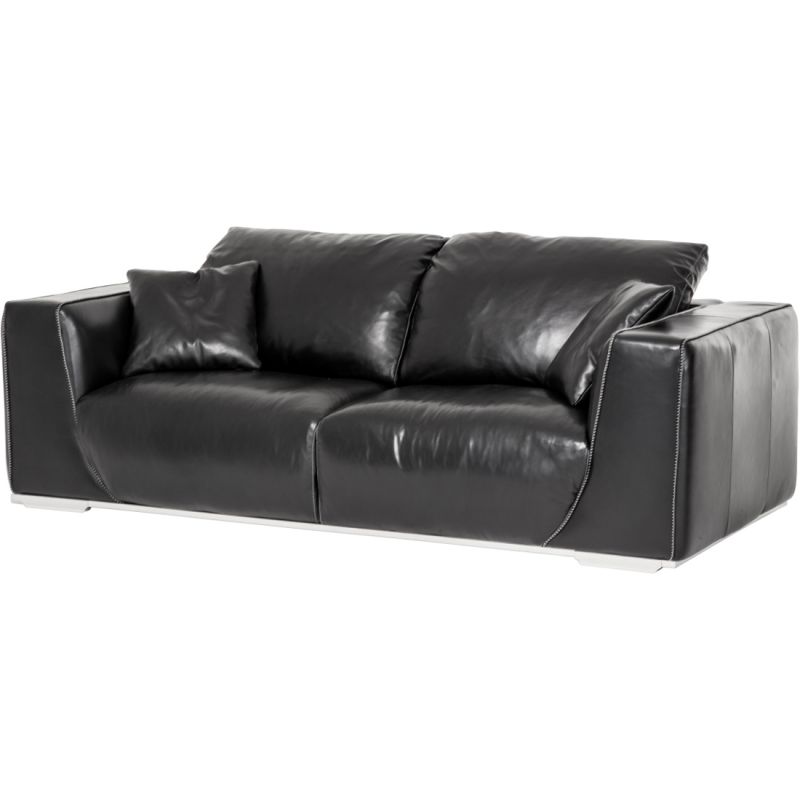 Aico Michael Amini Mia Bella Sophia Leather Standard Sofa Inonyx Cl1a Clearance Unlimited Furniture Aico Michael Amini Mia Bella Sophia, Michael Amini Leather Sofa