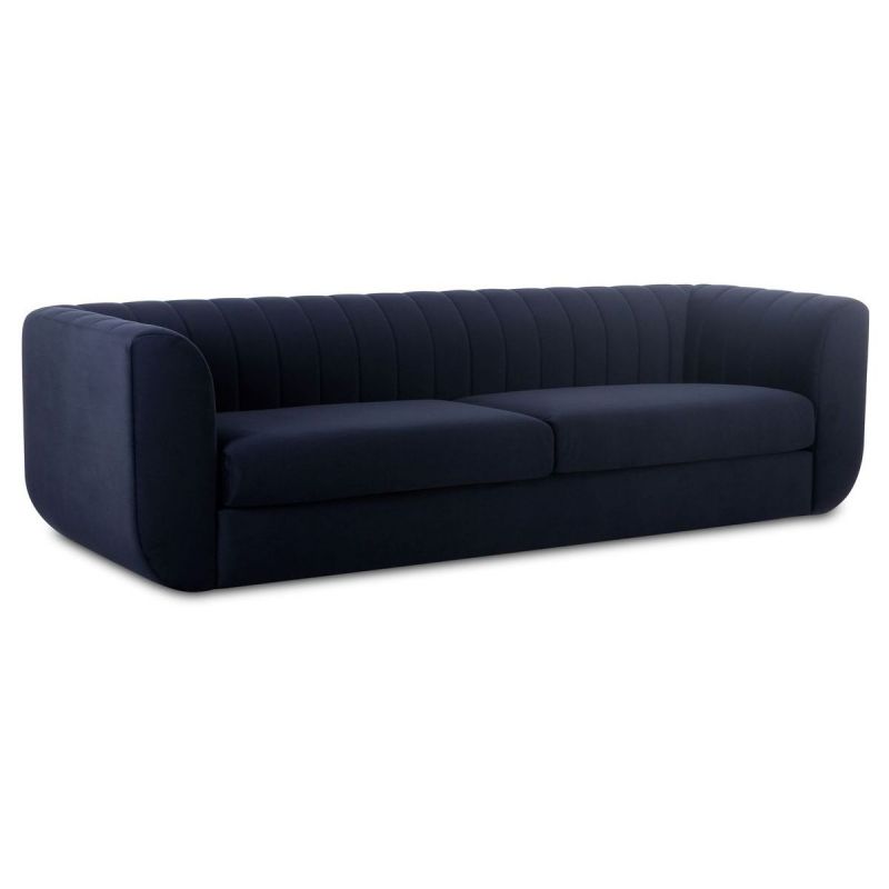 Moe's Home Collection Rosy Sofa in Deep Blue Unlimited Furniture