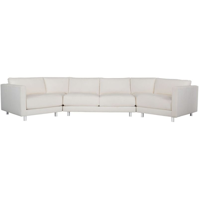 Bernhardt Furniture Exteriors Avanni 3pc Sectional, Aluminum Leg Finish Quick Ship 6016000