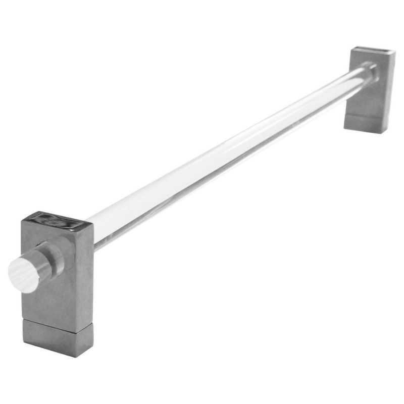 Worlds Away Smith Acrylic and Nickel Minimal Towel Bar