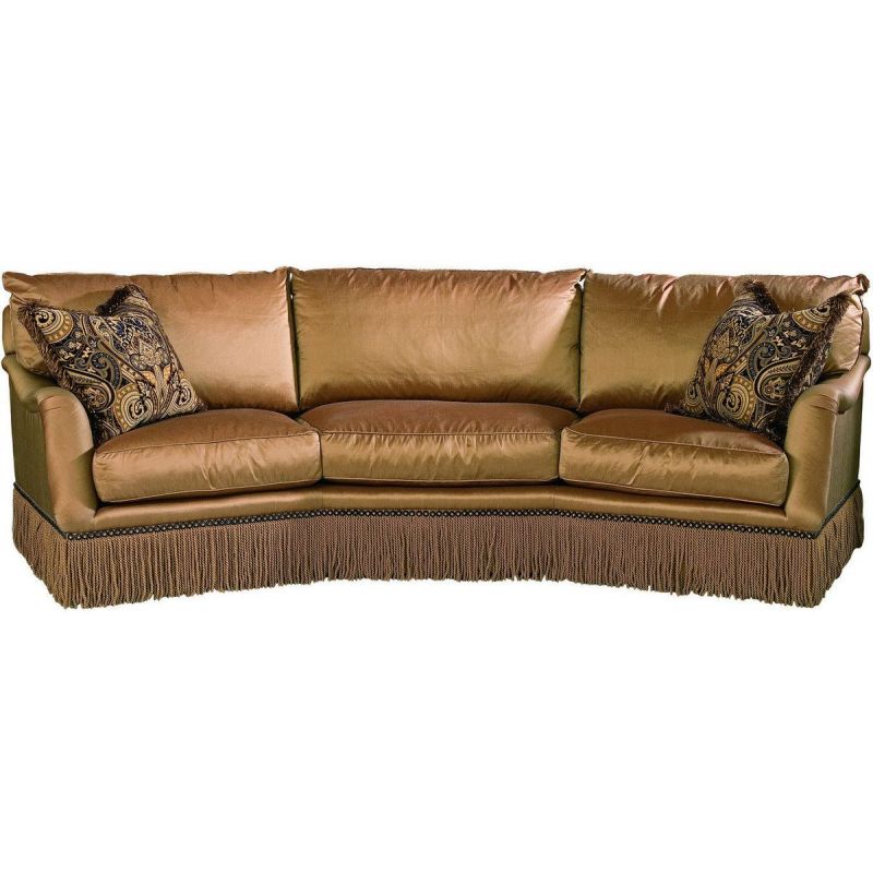 Marge Carson Santa Barbara Wedge Sofa with Bullion Base Quick Ship Unlimited Furniture