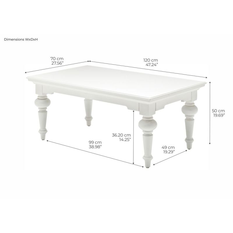 Novasolo Provence Rectangular Coffee Table - Thumbnail 3