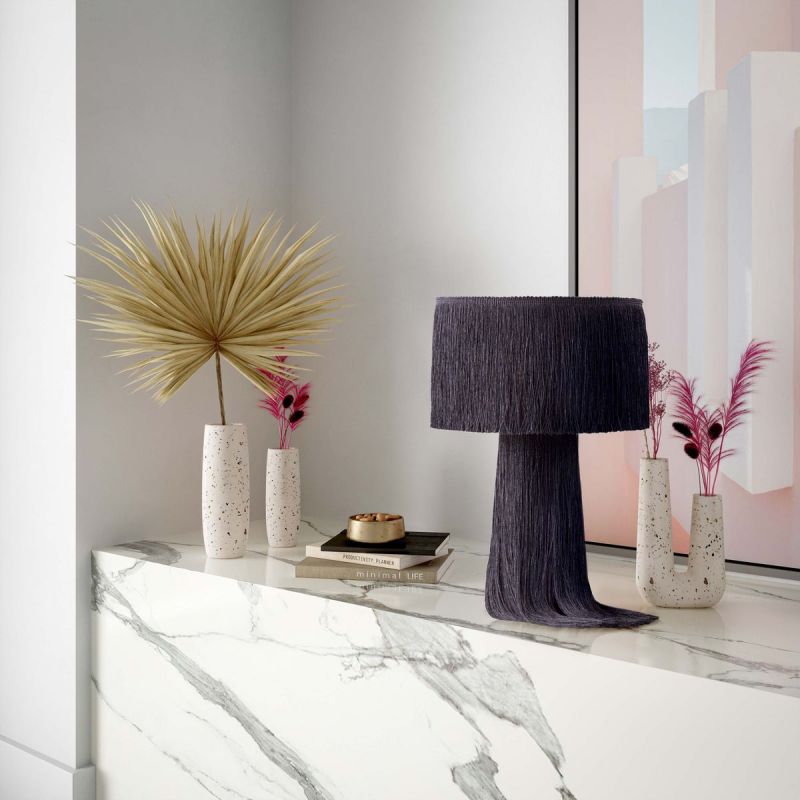 TOV Furniture Atolla Black Tassel Table Lamp - Thumbnail 2