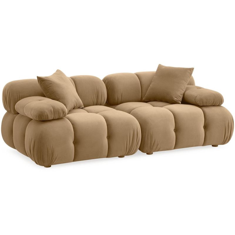 TOV Furniture Calliope Performance Velvet Modular Loveseat