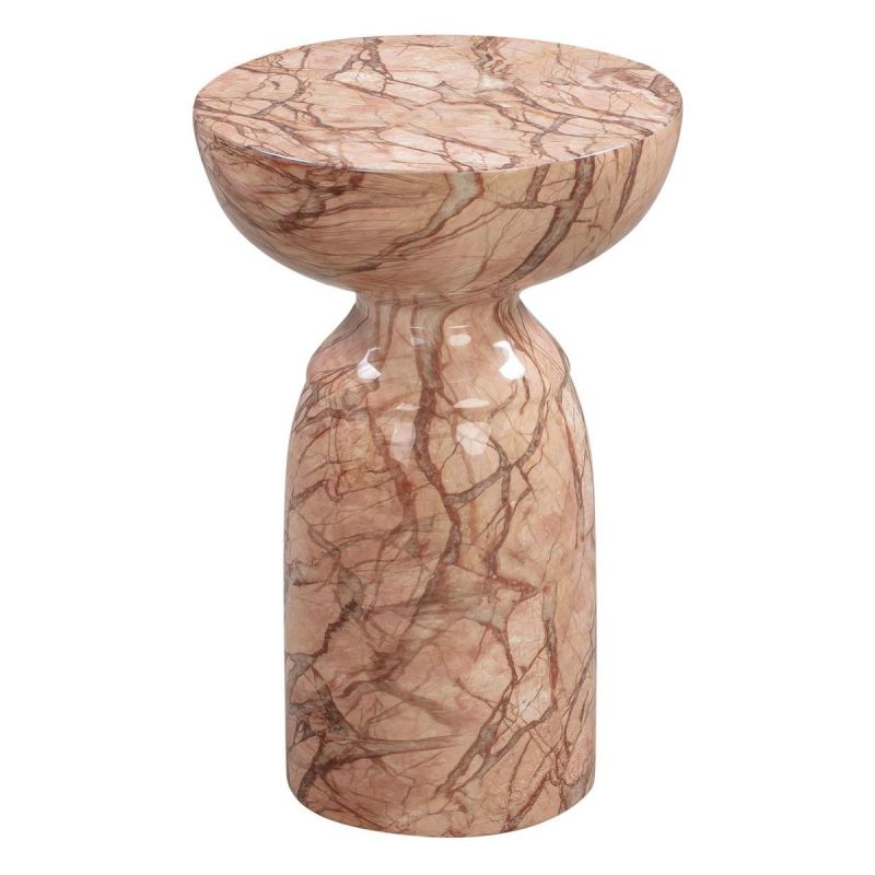 TOV Furniture Rue Sunset Marble Side Table