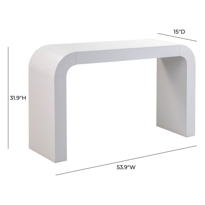TOV Furniture Hump White Console Table - Thumbnail 2